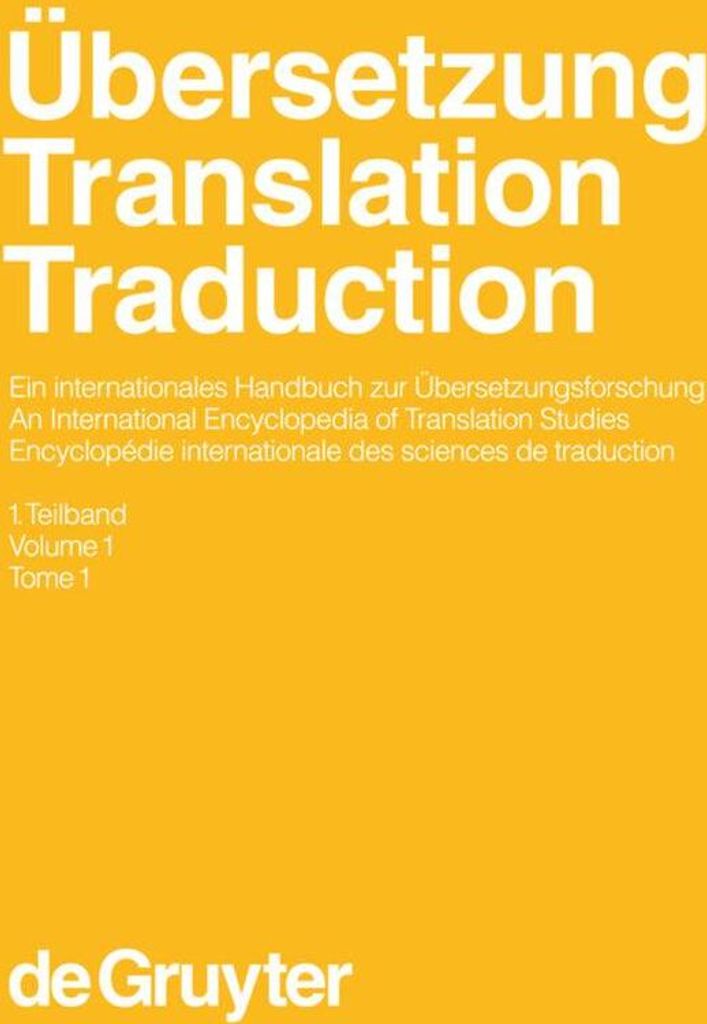 Übersetzung - Translation - Traduction. 1. Teilband