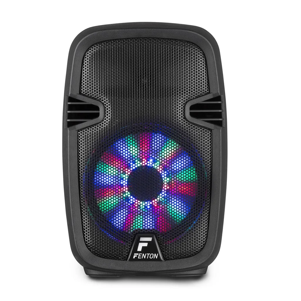Fenton FT8LED Enceinte Active 8" 300W Bluetooth avec Micro Filaire