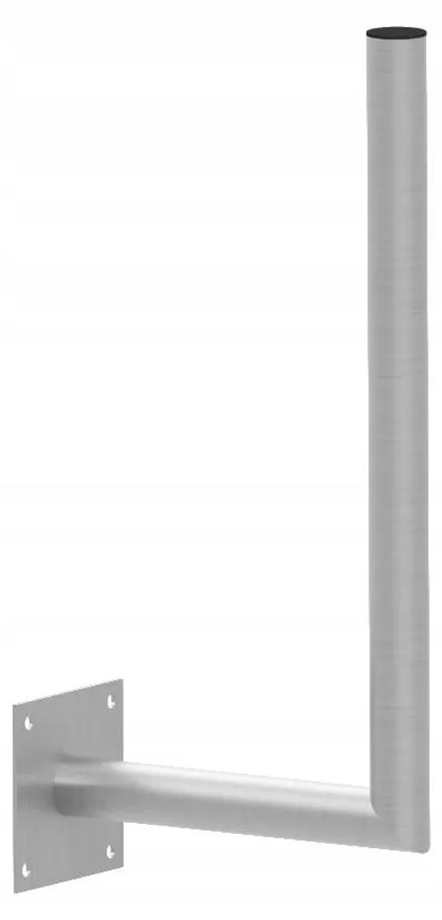 Support mural pour parabole et antenne satellite en inox 50cm fixe