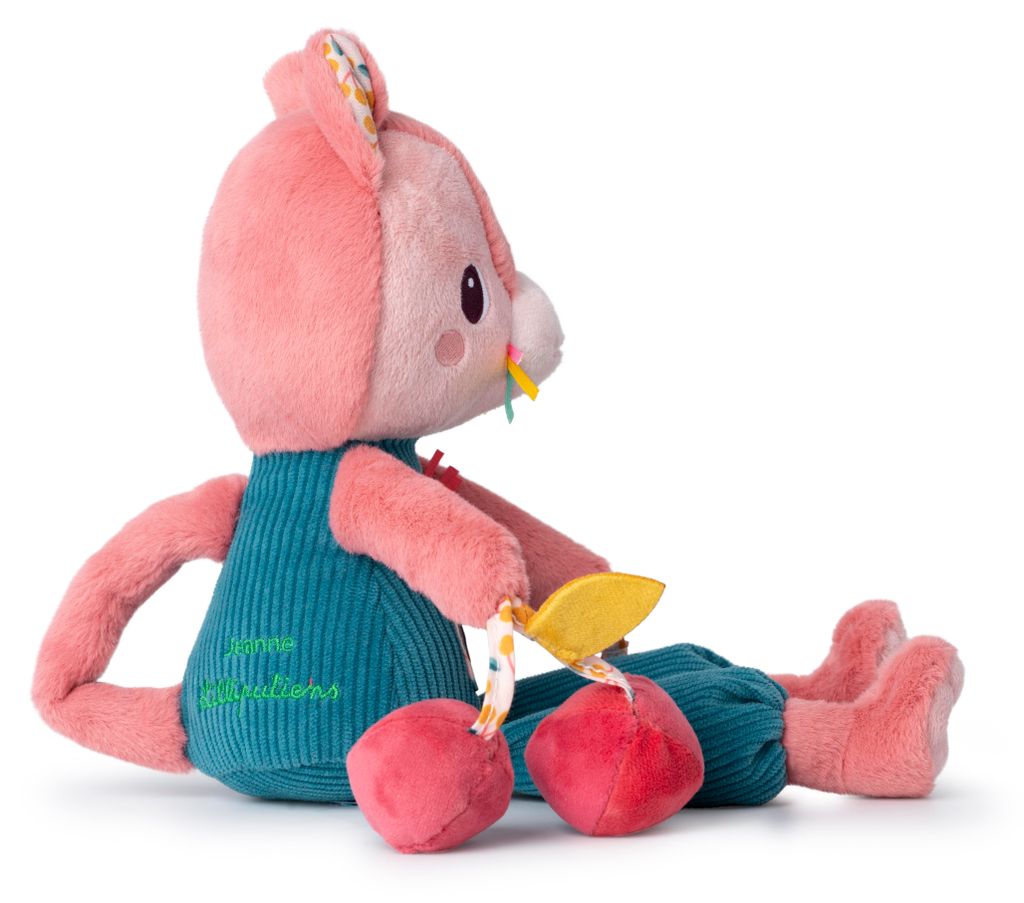 Lilliputiens - Aktivitätsspielzeug Katze Jeanne - Multi-Aktivitäten Plüschtier für Babys und Kleinkinder