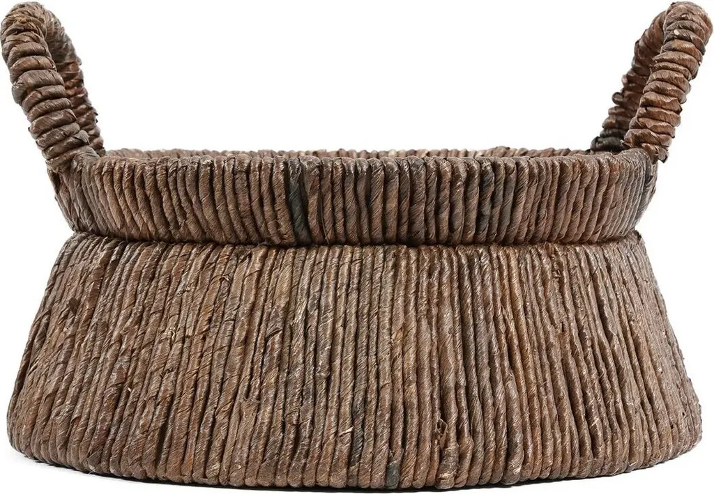 Panier Rootz Chizara de rangement en feuilles de bananier - 42x42x26 cm