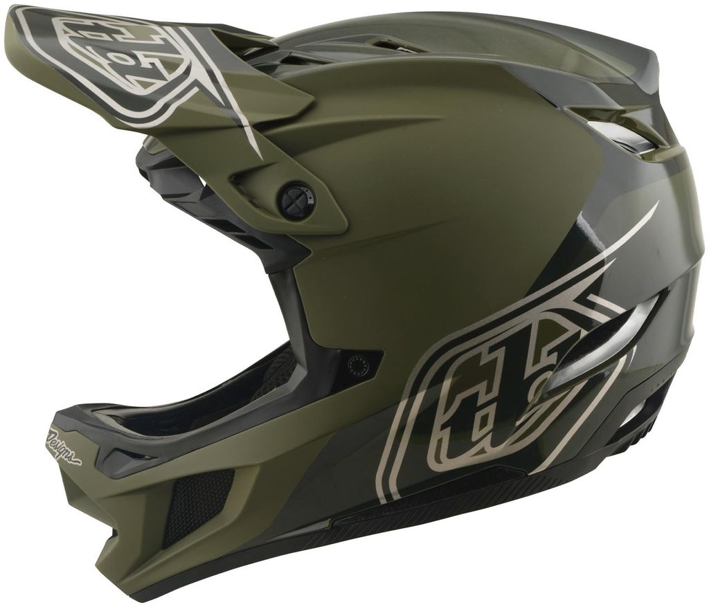 Troy Lee Designs D4 Polyacrylite Downhillhelm Grün M Grün M Produktbild 
