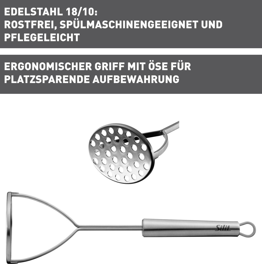 SILIT Kartoffelstampf.Edelstahl Classic Line Produktbild 
