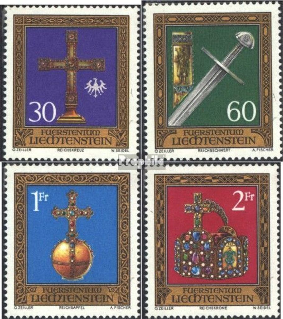 Briefmarken Liechtenstein 1975 Mi 625-628 (kompl.Ausg.) gestempelt Schatzkammer