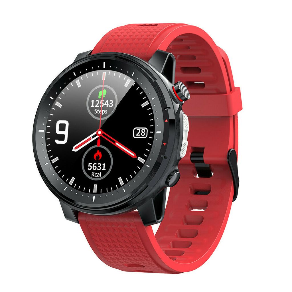 Bluetooth Smartwatch EKG Herzfrequenz Blutdruck Sauerstoff Wasserdicht Armband+