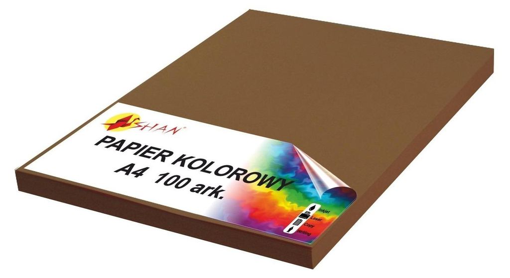 Barevný papír A4 90g hnědý tmavý 100 listů Obrázek produktu 