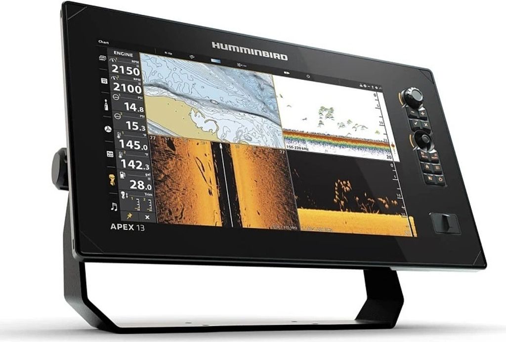 Humminbird APEX 13 MEGA SI+ KARTENPLOTTER-Fischfinder mit XM 14 HW MSI T Geber