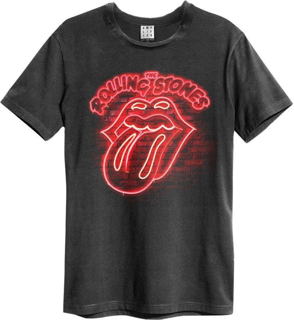 Amplified - "Neon Light" T-Shirt für Herren/Damen Uni GD1340 (XXL) (Holzkohle)