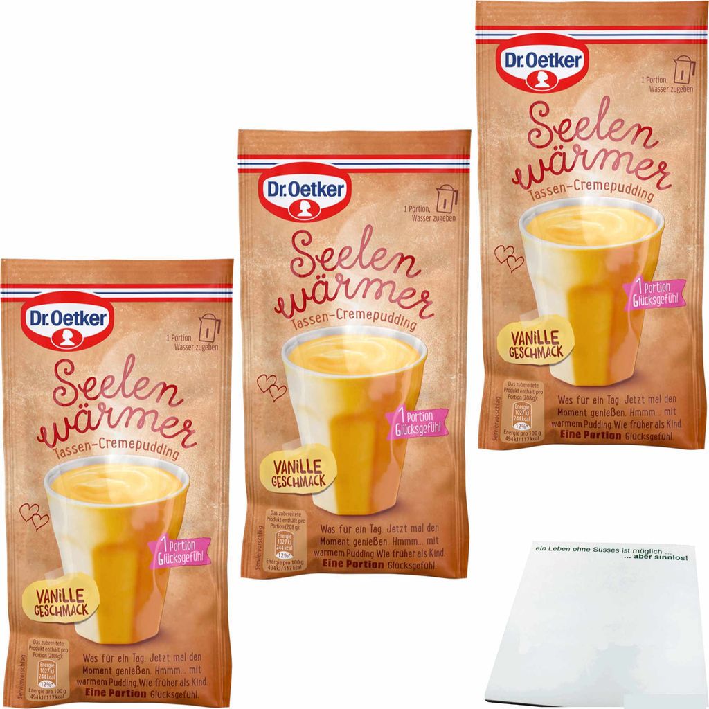 Dr. Oetker Seelenwärmer Vanille 3er Pack (3x58g Beutel) + Produktbild 