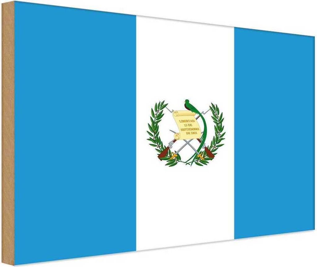 vianmo Holzschild 20x30 cm Guatemalas Guatemala Flagge Fahne Wappen