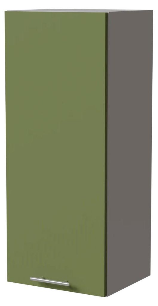 XL Küchenhängeschrank BRERRA 40x96cm 1-türig lackiert Farbe wählbar BR-W4/40 RAL 6025 farngrün Matt grau