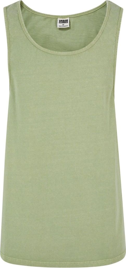 Urban Classics - Heavy Oversized Acid Wash Tank green - S