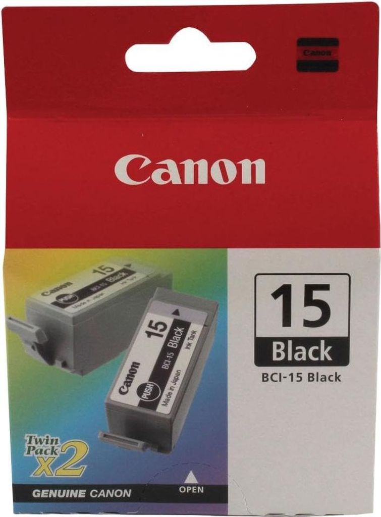 Canon BCI-15 - Lot de 2 - noir - original - réservoir Image du produit 