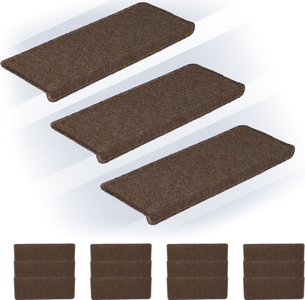 Lot de 15 tapis d'escalier Relaxdays, tapis d'escalier Image du produit 
