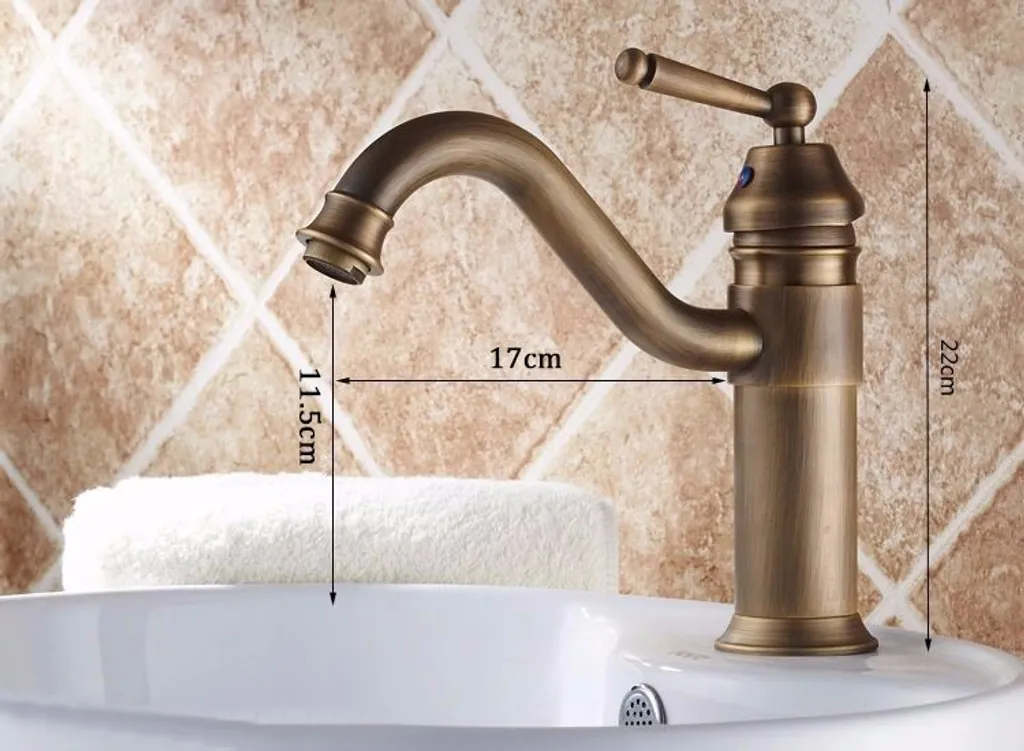 Rubinetto Vintage THEMIS LAUFERI Ottone Spazzolato per Lavabo Elegante - 7