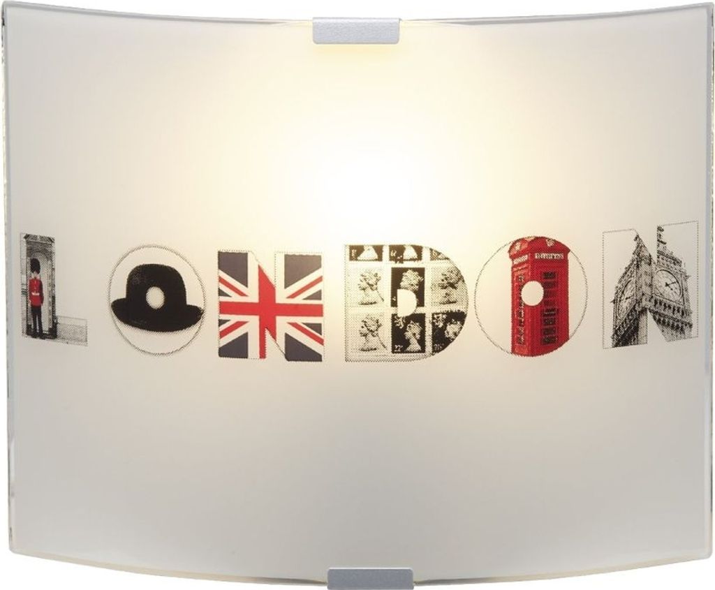 BRILLIANT DESIGN Wandleuchte "London" aus Glas, Wandlampe, Leuchte