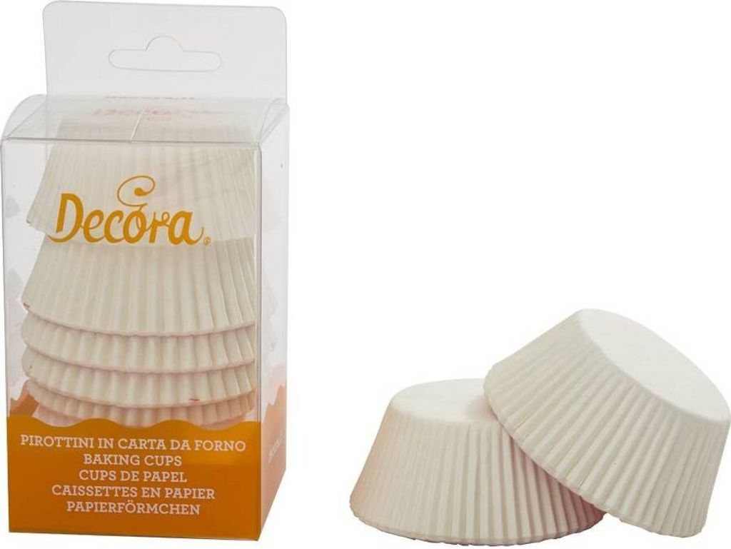 Pappbecher Weiß 50x32 mm DECORA 75 Stück