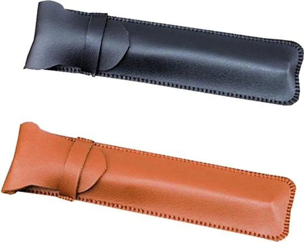 Étui en Bois pour Stylos - Anti-rayures Fait Main Noir/Marron