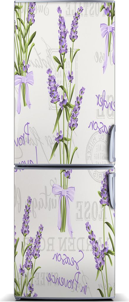 Tulup Kühlschrankdekoration - Magnetmatte - 60 cm x 180 cm - Magnet auf dem Kühlschrank - Lavendel