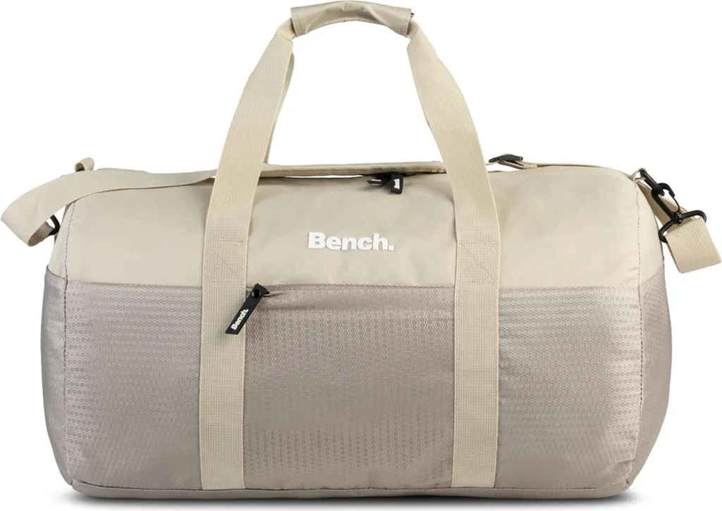 Sac de sport format polochon Bench Bold beige sable idéal pour le fitness