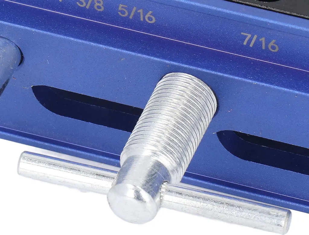Guide de perçage pour trous droits avec douilles interchangeables bleu - 14