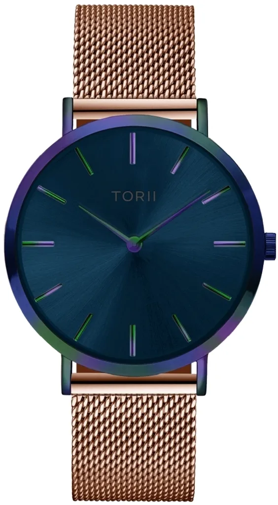 Idea Regalo Donna: Orologio TORII M38RM.NM Blu e Oro Rosa