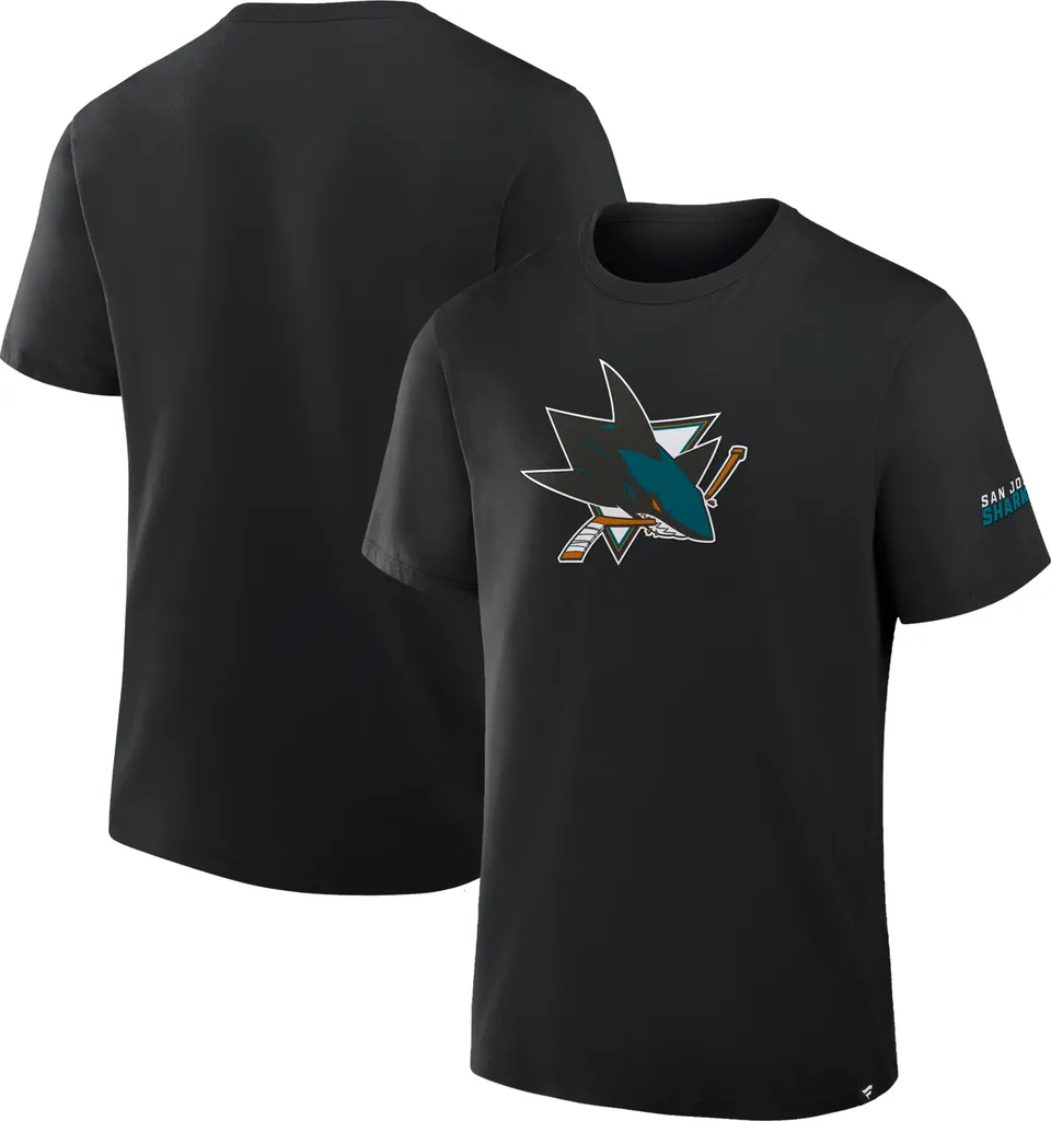 T-shirt de Sport San Jose Sharks NHL Hat Trick Tee idéal pour le Match
