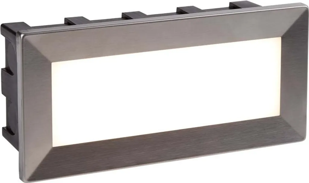 Luminaire encastré mural Inox 3,3W : balisage LED efficace et étanche