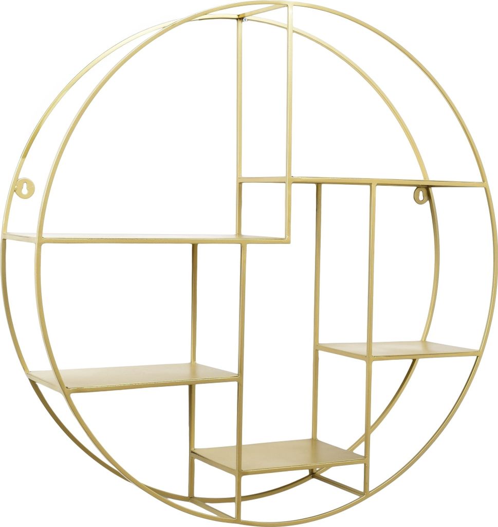 LOFT42 Wally Étagère murale ronde - Métal - Noir - 70 x 70 Image du produit 
