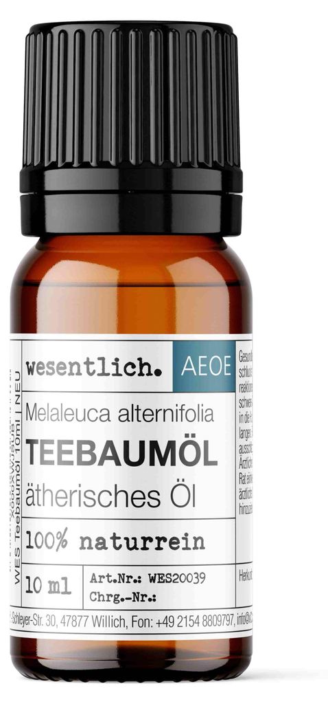 Teebaumöl (10ml) - naturreines, ätherisches Öl von wesentlich.
