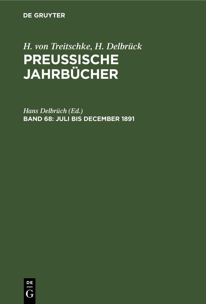 Juli bis December 1891