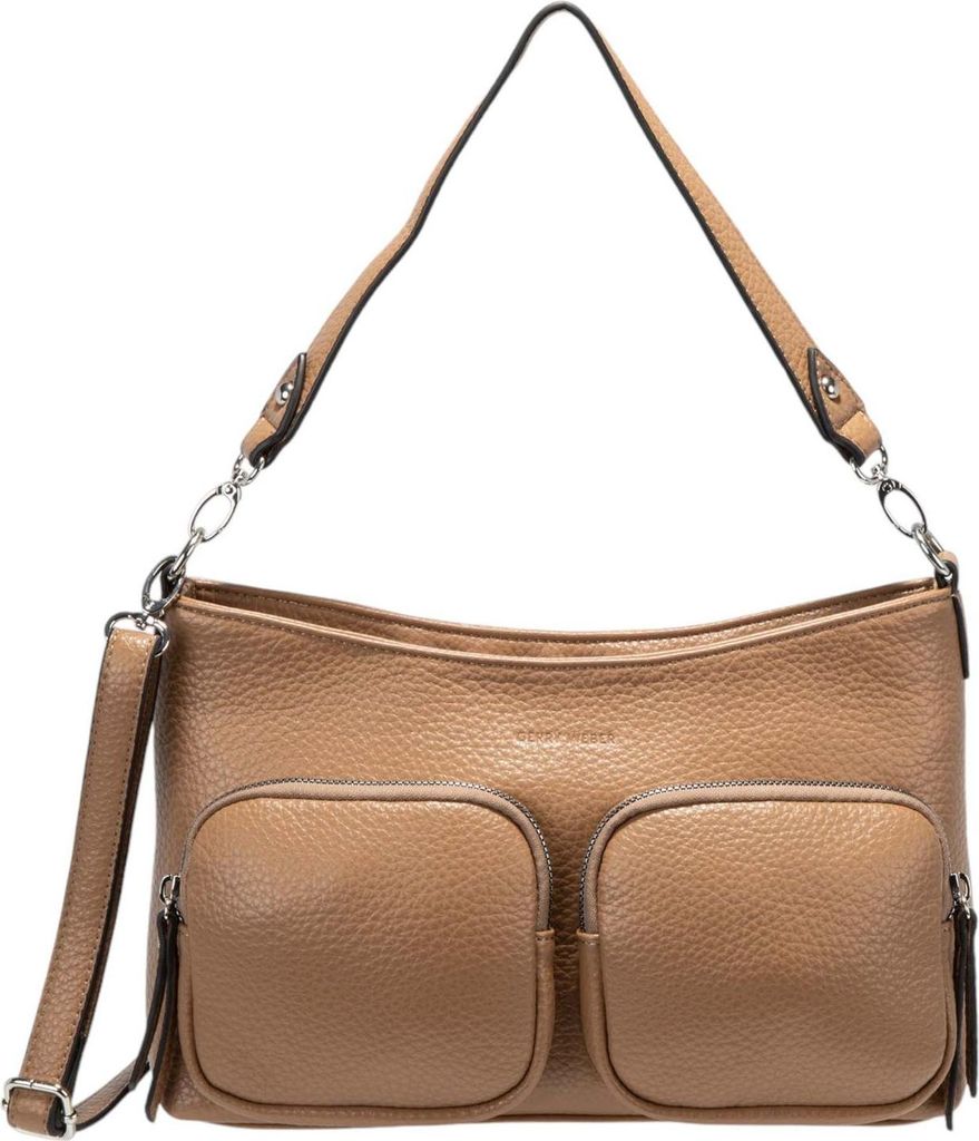 GERRY WEBER Schultertasche Umhängetasche Circadian Hobo Tannin hellbraun