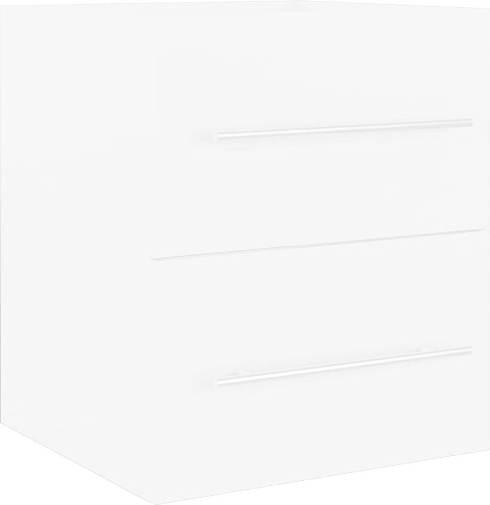 vidaXL Waschbeckenunterschrank Weiß 41x38,5x48 cm Produktbild 