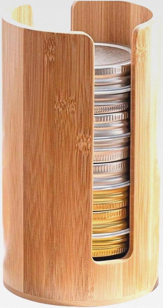 Becherdeckel Organizer | Ständer Aus Holz Für Glasdeckel | Platzsparender Halter Für Gläserdeckel | Für Teestube, Theke, Zuhause, Schrank, Bar...