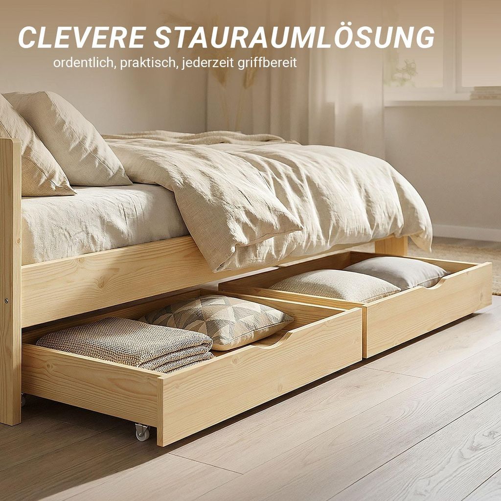 Homestyle4u Bettauszug Natur