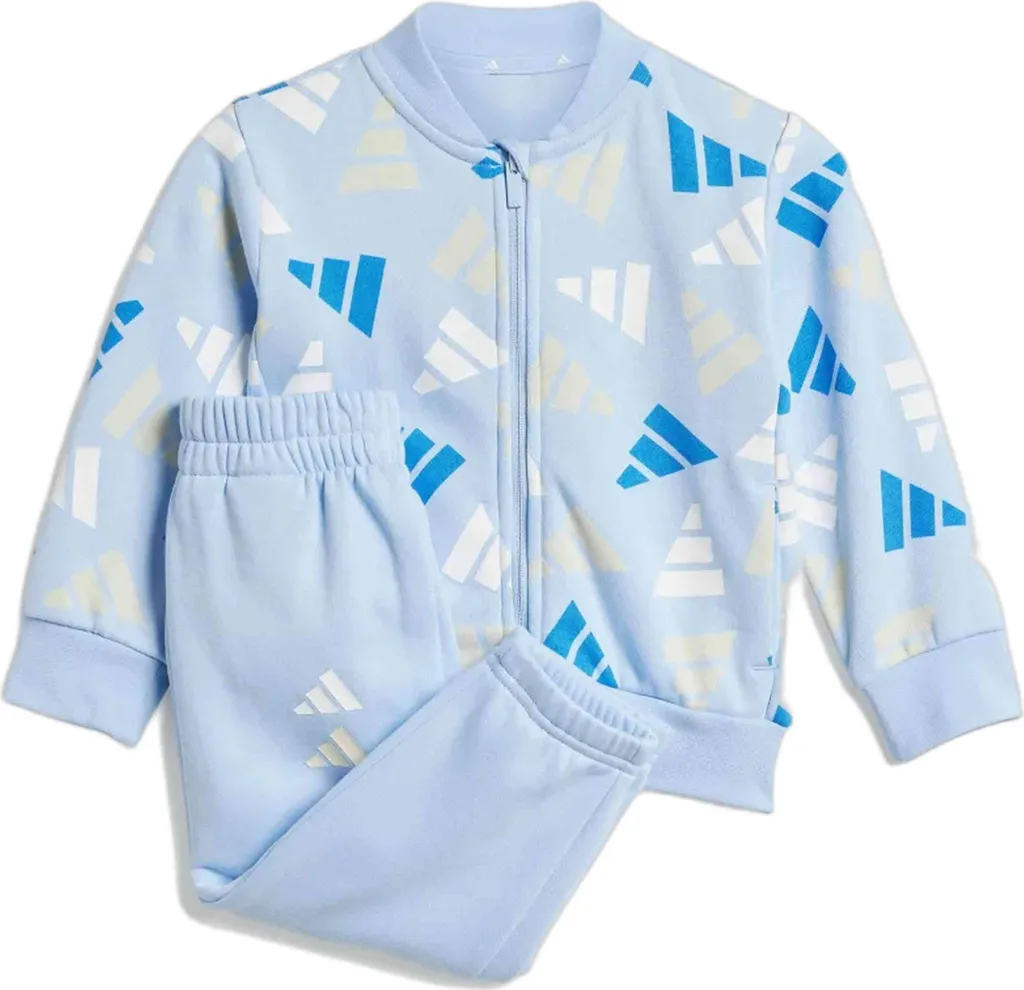 Tenue de Sortie Bébé Adidas JI6204 Bleu Idéale pour Crèche et Aire de Jeu