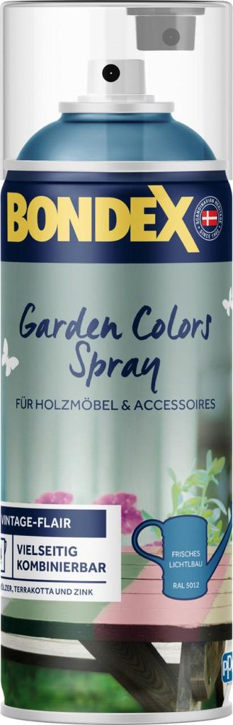 Bondex Garden Colors Spray Frisches Lichtblau (RAL 5012) 400 ml