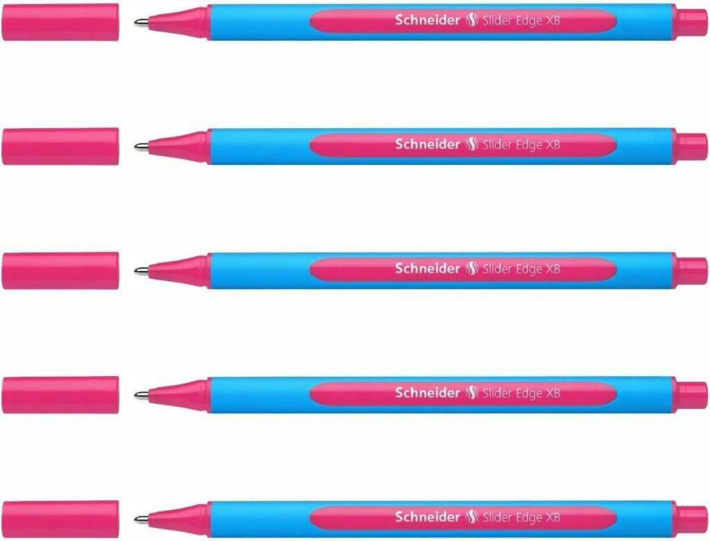 Schneider Kugelschreiber Slider Edge XB - 5er-Set pink