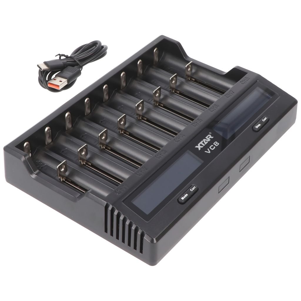 8fach Schnell-Ladegerät für 1-8 Li-Ion 3,6 und 3,7V Akku, Produktbild 