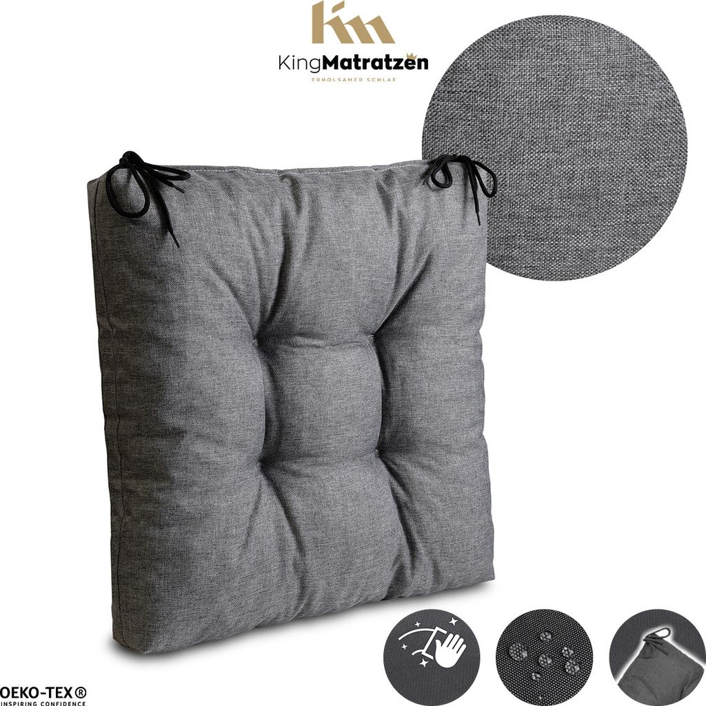 Sitzkissen 8er Set 40 x 40 cm Polster | Wasserdichtes Produktbild 9