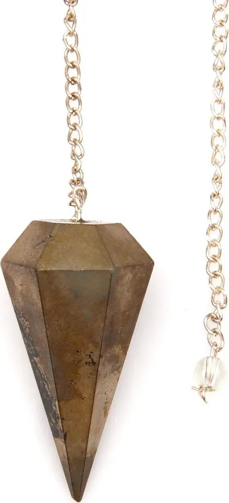 Pendule pyrite véritable - Précision et ancrage pour vos questions 4 cm