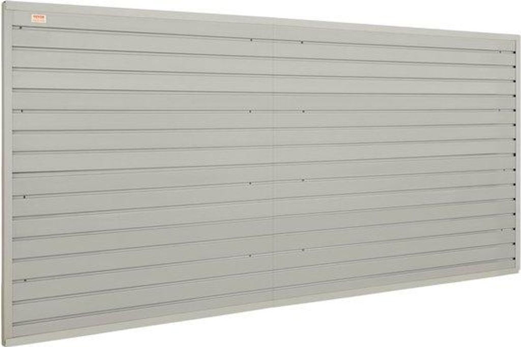 Werkstattwandpaneel aus WPC, 243,8 x 129,1 cm, Werkzeugträger Organizer, ideal für Werkstatt, Lager, Keller, Garage