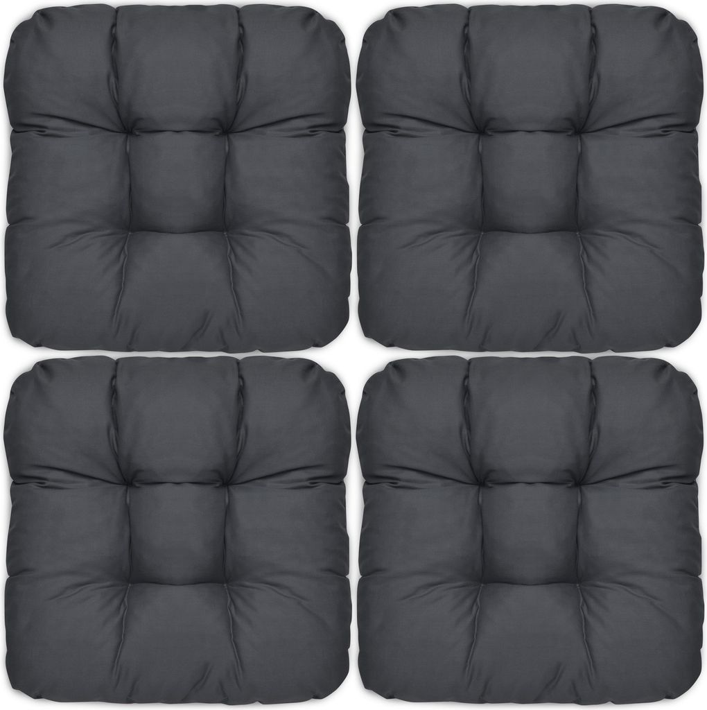 4er Set Beautissu Lisa Stuhlkissen 40x40x8 cm Produktbild 6