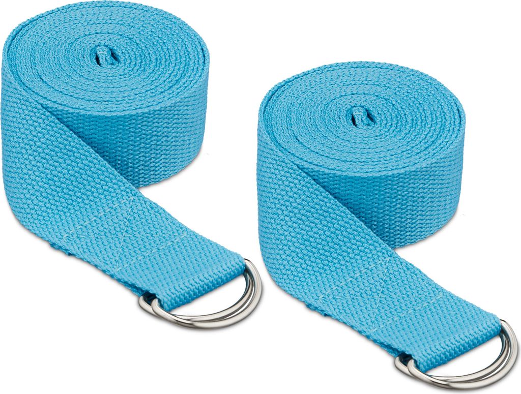relaxdays 2er Set Yogagurte Produktbild 