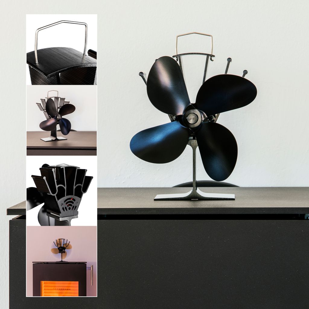 HI Ventilator für Kaminöfen betrieben durch Wärmeenergie 60808