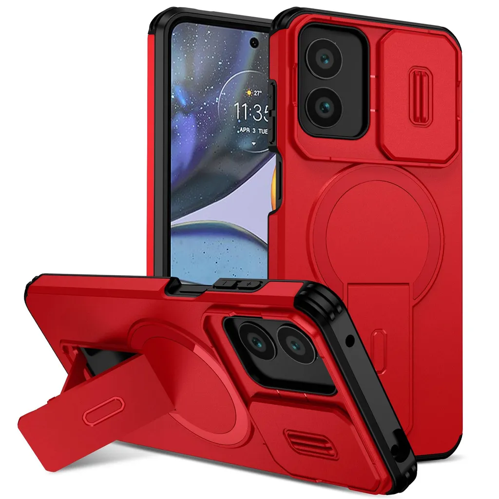 Custodia Motorola Moto G Play 2024 / G22: Armor Hybrid Rosso