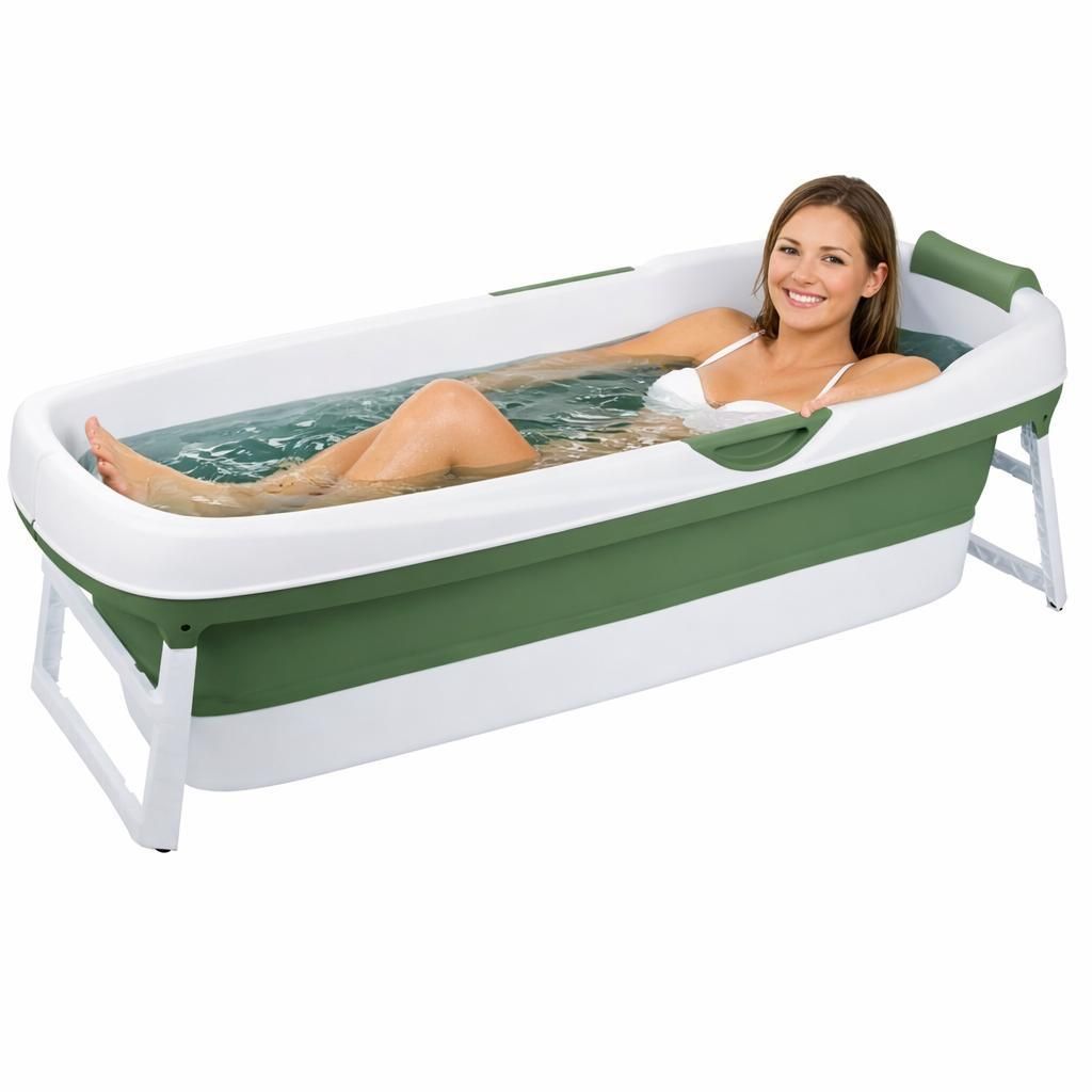 HelloBath® Skládací vana pro dospělé XXL, 157x60x48 cm – Obrázek produktu 