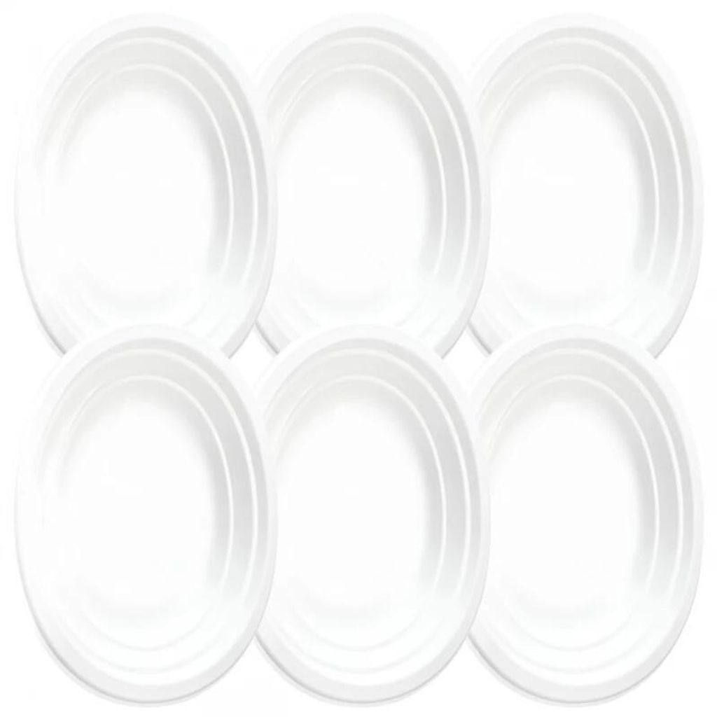Vergionic 8053 Assiette ovale, plastique, 14,5 x 21,5 cm, Image du produit 