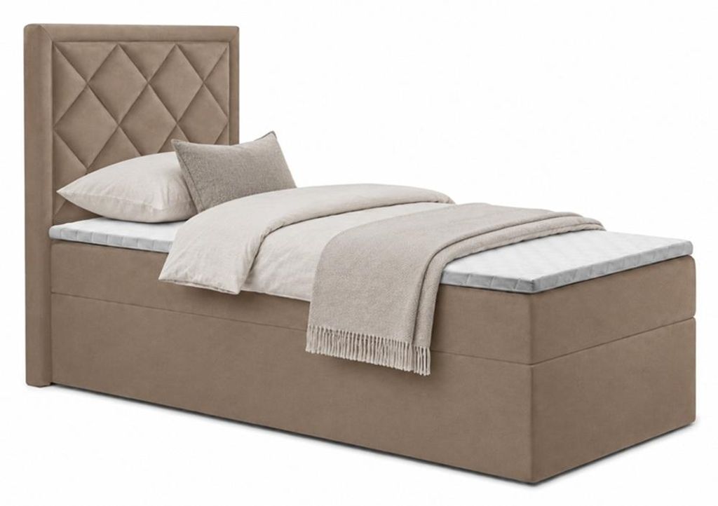 Bett, Boxspringbett DORMI MINI 90x200 cm mit Bettkästen, Produktbild 