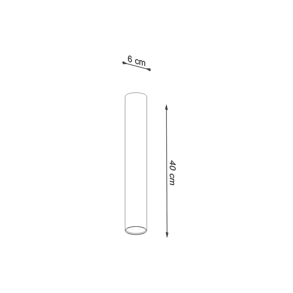 Lampada a soffitto LAGOS 40 bianco 1xGU10 10W acciaio 40x6x6cm Sollux Lighting - 7
